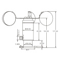 FST200-201 vent final d&#39;anémomètre analogique d&#39;acier inoxydable de fabricant avec la sortie 4-20mA 0-5v ou le signal d&#39;impulsion